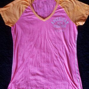 American fighter short sleeve shirt